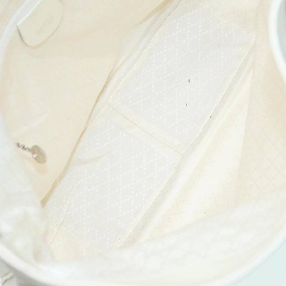 GUCCI Bamboo Hand Bag Canvas White 001 1705 1577 Auth 83496 - Picture 10 of 16